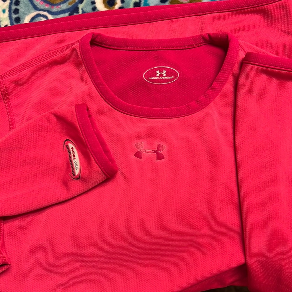 Under Armour All Season Gear Pink Long Sleeve